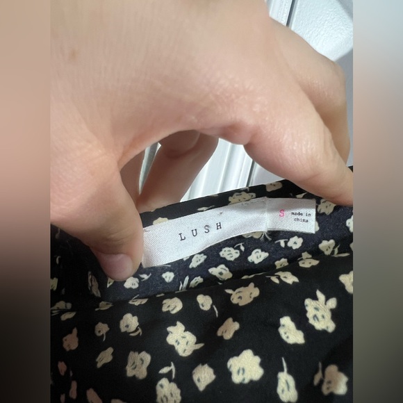 LUSH MINI Floral Sweetheart neckline dress fall - Picture 5 of 10